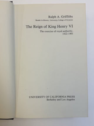 THE REIGN OF KING HENRY VI