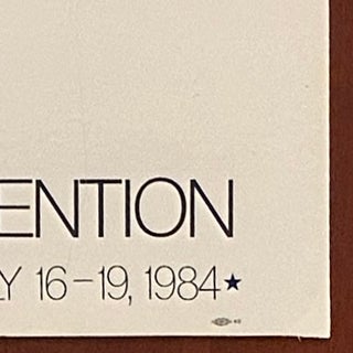 1984 DEMOCRATIC NATIONAL CONVENTION POSTER, SAN FRANCISCO