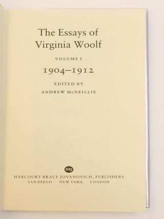 THE ESSAYS OF VIRGINIA WOOLF [Three Volumes]
