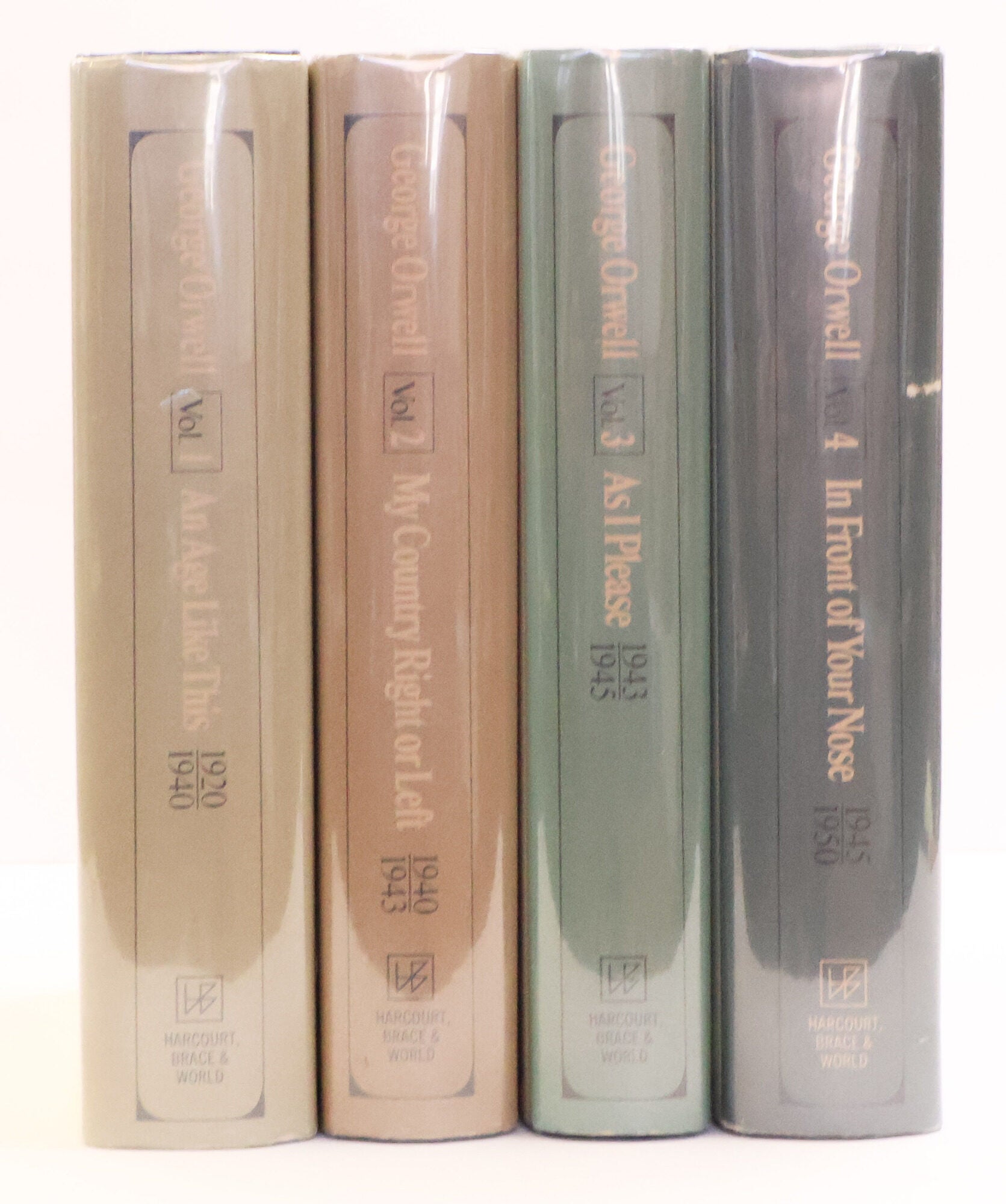 1415967 THE COLLECTED ESSAYS, JOURNALISM AND LETTERS OF GEORGE ORWELL [Four Volumes]. George Orwell, Sonia Orwell, Ian Angus.