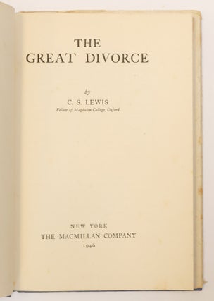THE GREAT DIVORCE