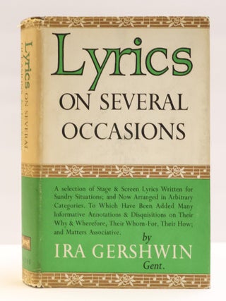 1416427 LYRICS ON SEVERAL OCCASIONS. Ira Gershwin