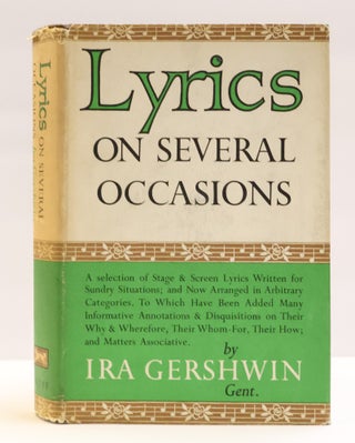 1416427 LYRICS ON SEVERAL OCCASIONS. Ira Gershwin