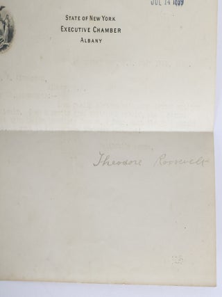 1416877 TWO TYPED LETTERS FROM THEODORE ROOSEVELT AND WILLIAM LOEB, JR. TO DANFORTH E. AINSWORTH...