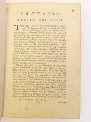 M. TULLII CICERONIS AD Q. FRATREM DIALOGI TRES DE ORATORE