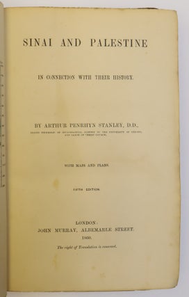 SINAI AND PALESTINE IN CONNECTION WITH THEIR HISTORY