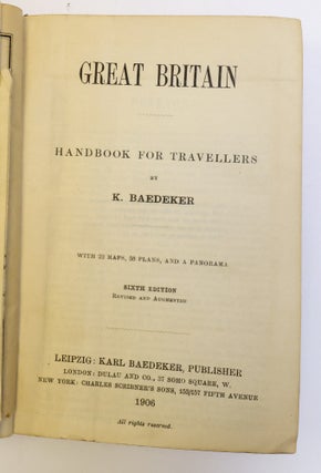 GREAT BRITAIN HANDBOOK FOR TRAVELLERS