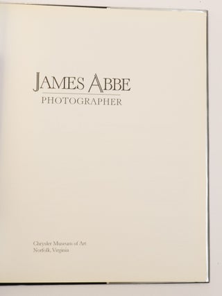 JAMES ABBE: PHOTOGRAPHER