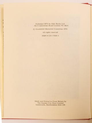 LIBYAN STUDIES: SELECT PAPERS OF THE LATE R G GOODCHILD