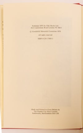 LIBYAN STUDIES: SELECT PAPERS OF THE LATE R G GOODCHILD