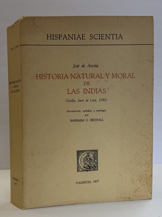 1417421 HISTORIA NATURAL Y MORAL DE LAS INDIAS. José de Acosta, Barbara G. Beddall