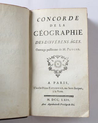 CONCORDE DE LA GÉOGRAPHIE DES DIFFÉRENS ÂGES