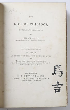 THE LIFE OF PHILIDOR MUSICIAN AND CHESS-PLAYER
