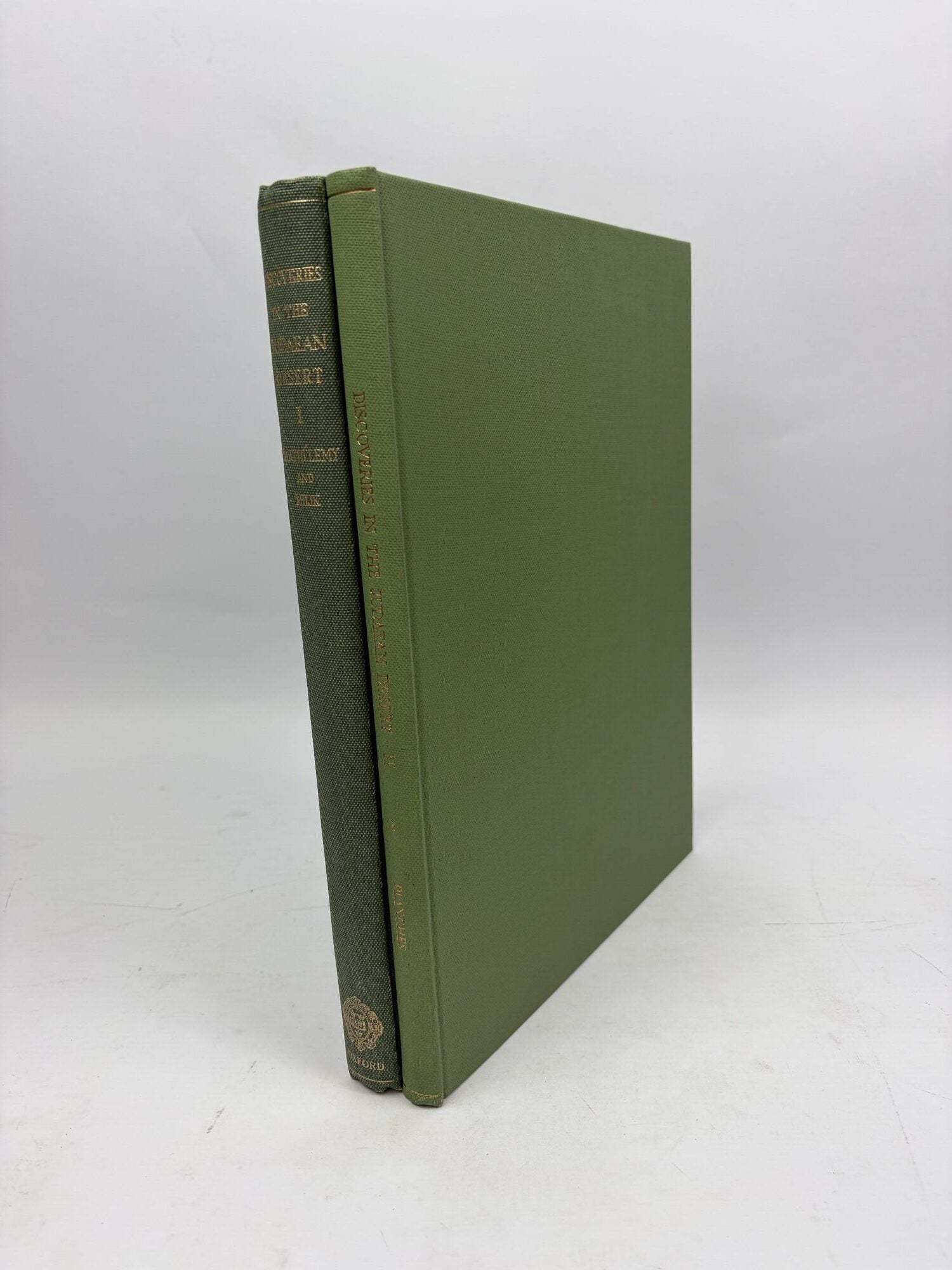 1417594 DISCOVERIES IN THE JUDAEAN DESERT [Volume I, Qumran Cave I, and Volume II, Les Grottes de Murabba'&acirc;t]. D. Barth&eacute;lemy, J. T. Milik, P. Benoit, R. De Vaux.