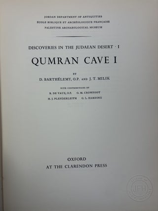 DISCOVERIES IN THE JUDAEAN DESERT [Volume I, Qumran Cave I, and Volume II, Les Grottes de Murabba'&acirc;t]