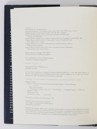 SECRETS - A MEMOIR OF VIETNAM AND THE PENTAGON PAPERS [Inscribed by Ellsberg to Jim Lehrer]