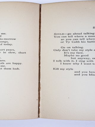 CHICAGO POEMS [Inscribed]