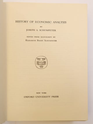HISTORY OF ECONOMIC ANALYSIS