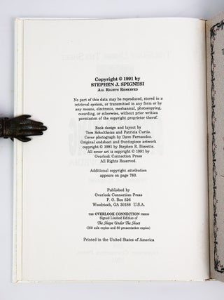 THE SHAPE UNDER THE SHEET: THE COMPLETE STEPHEN KING ENCYCLOPEDIA [Signed]