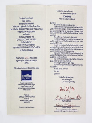 THE SHAPE UNDER THE SHEET: THE COMPLETE STEPHEN KING ENCYCLOPEDIA [Signed]