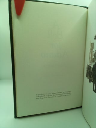 A BELL FOR ADANO [SIGNED]