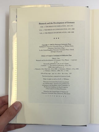 BISMARCK AND THE DEVELOPMENT OF GERMANY, VOLUME 1: THE PERIOD OF UNIFICATION 1851-1871