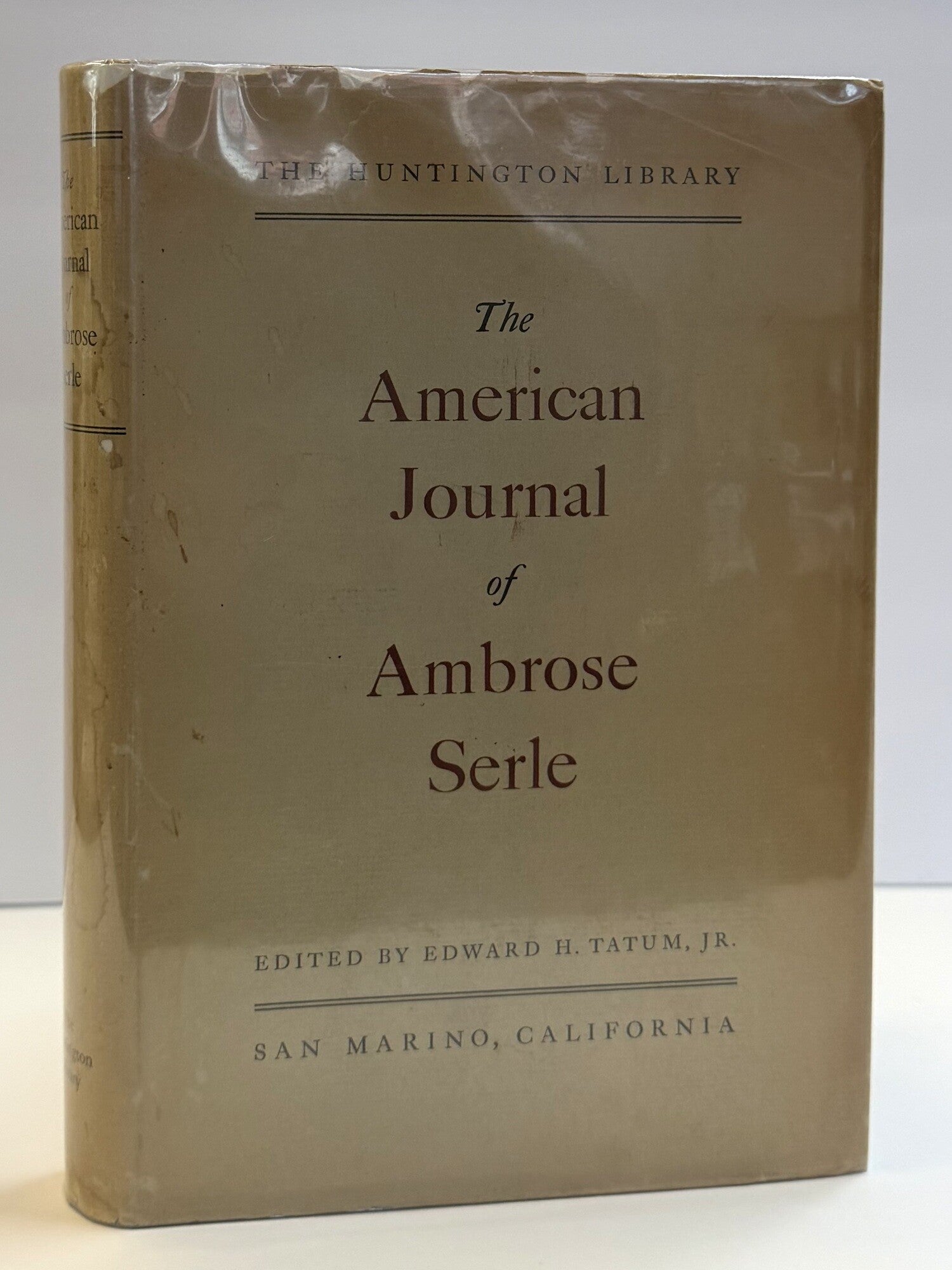 1418695 THE AMERICAN JOURNAL OF AMBROSE SERLE. Ambrose Serle, Edward H. Tatum.