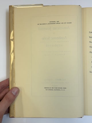 THE AMERICAN JOURNAL OF AMBROSE SERLE