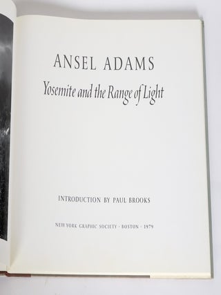 YOSEMITE AND THE RANGE OF LIGHT [Signed]
