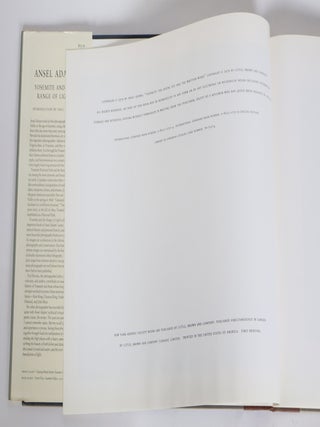 YOSEMITE AND THE RANGE OF LIGHT [Signed]