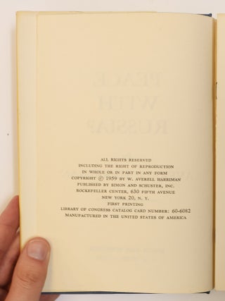 PEACE WITH RUSSIA? [Inscribed]