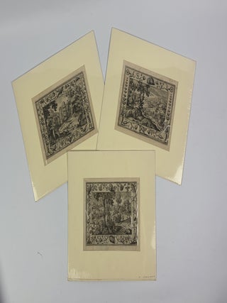 LOT OF THREE ETCHINGS FROM THE SERIES "LANDSCAPES WITH OLD AND NEW TESTAMENT SCENES AND...
