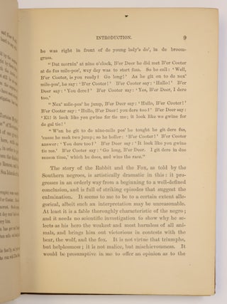 UNCLE REMUS: HIS SONGS AND HIS SAYINGS: THE FOLK-LORE OF THE OLD PLANTATION
