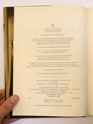 KISSINGER: 1973, THE CRUCIAL YEAR [Inscribed, Signed by Kissinger]