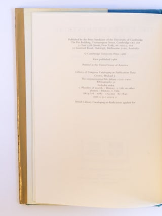THE EXTRATERRESTRIAL LIFE DEBATE 1750-1900: THE IDEA OF A PLURALITY OF WORLDS FROM KANT TO LOWELL
