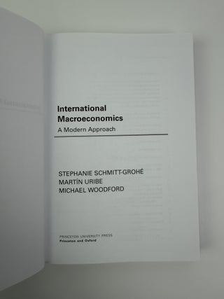 INTERNATIONAL MACROECONOMICS: A MODERN APPROACH